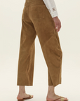 Quebrada Suede Trousers in Camel by Curatoria