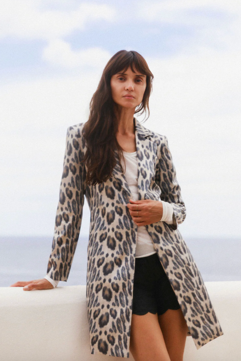 Lexi Car Coat in New Leopard by Catherine Gee