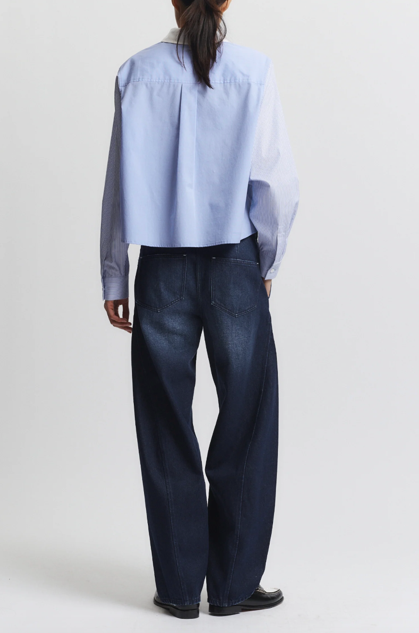 Stevie Barrel Jean in Mechanic Wash by Saint Art