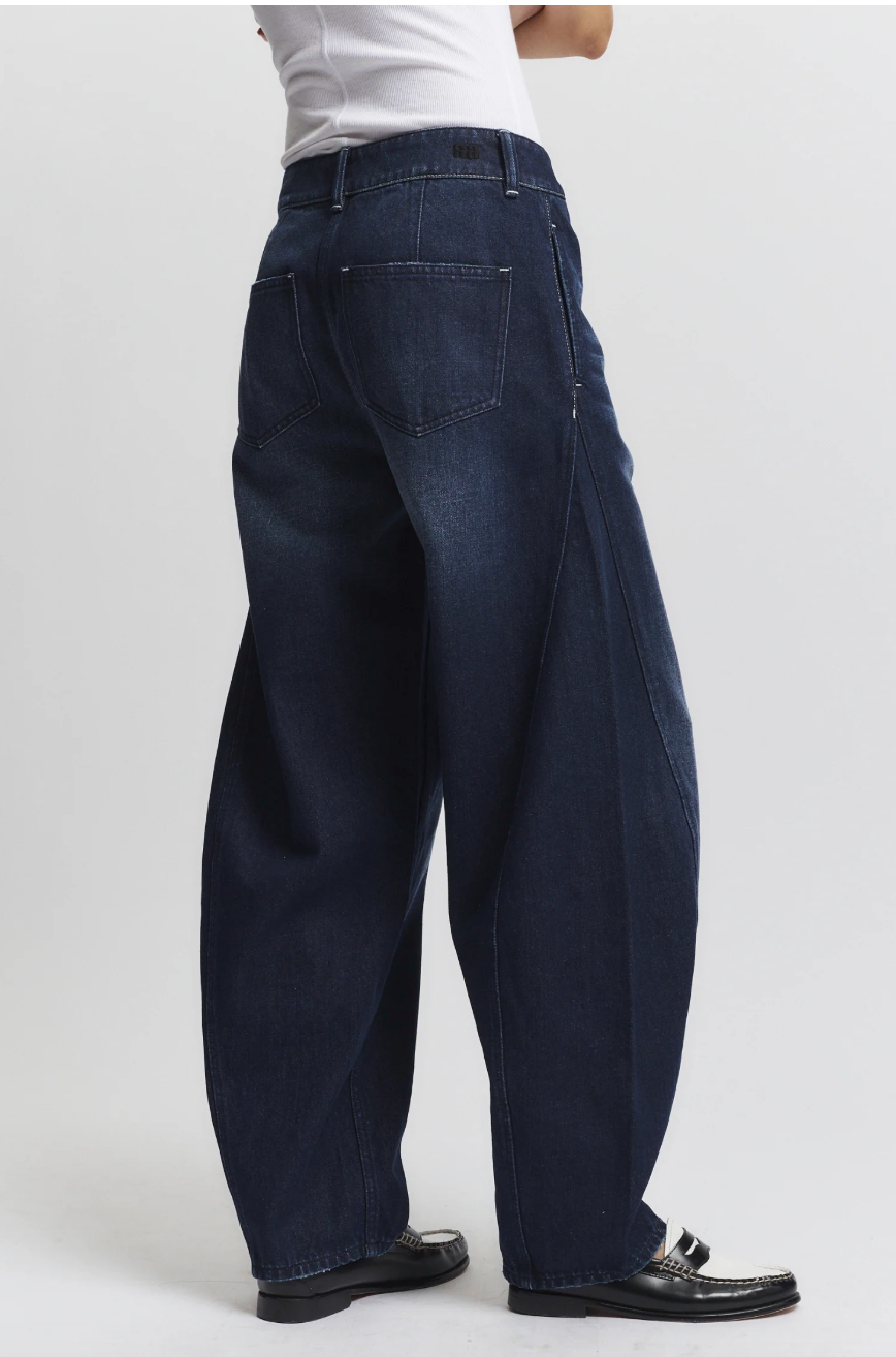Stevie Barrel Jean in Mechanic Wash by Saint Art