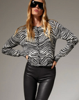 Cashmere Baby Cardigan in Zebra by SPRWMN