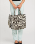 Stella Tote Bag in Zebra by SPRWMN