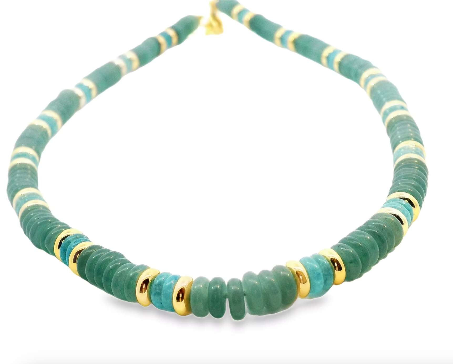 Green Chalcedony Necklace by Leela Grace Jewelery