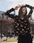 Daria French Cuff Silk Blouse in Gold Monarch by Catherine Gee