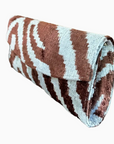 Ikat Structured Clutch in Lighttiger by Ayca Design