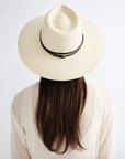 Jude Straw Fedora in Natural by Janessa Leone