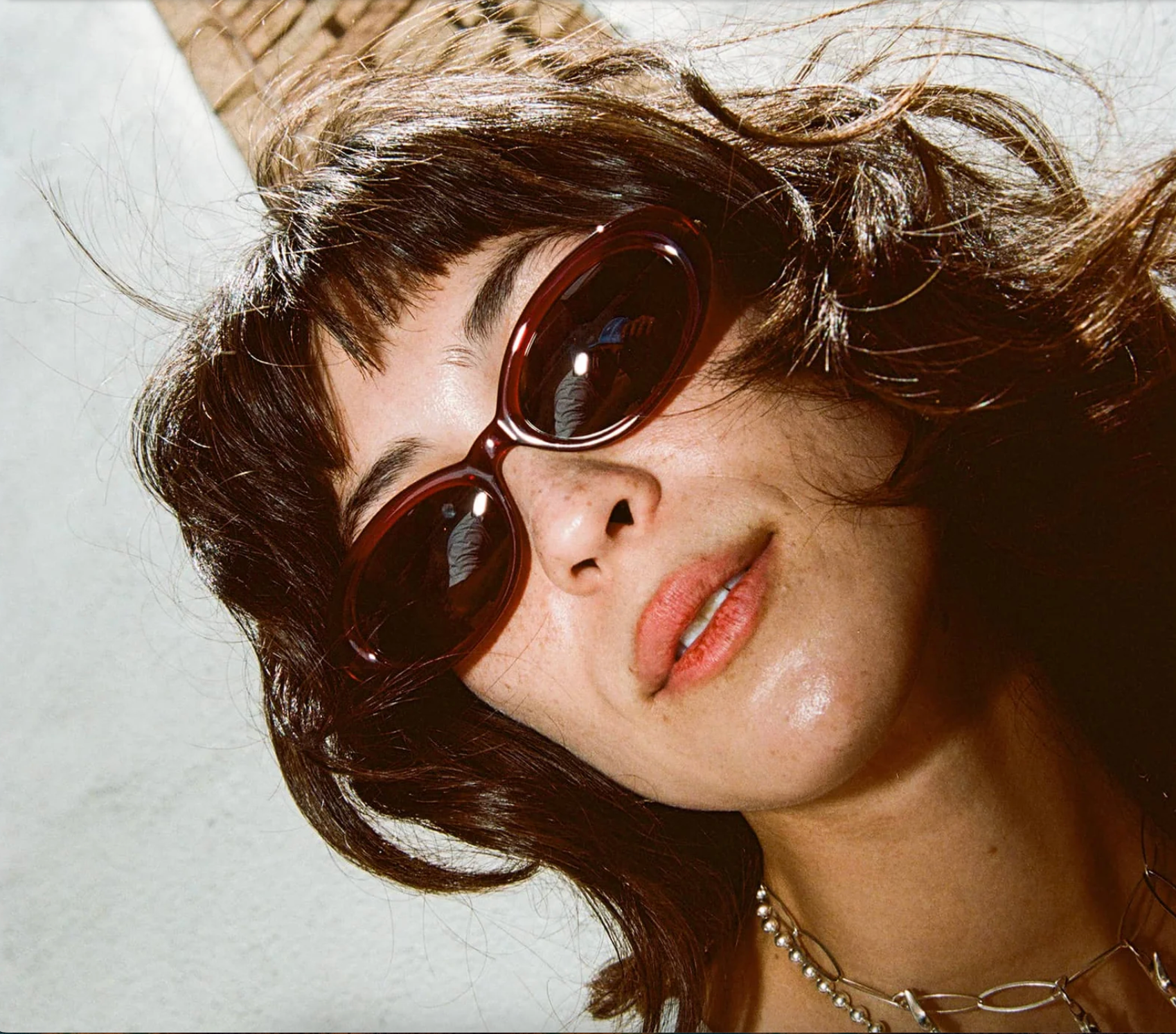 The Sweet Leaf in Crystal Black Cherry Bio by Crap Eyewear