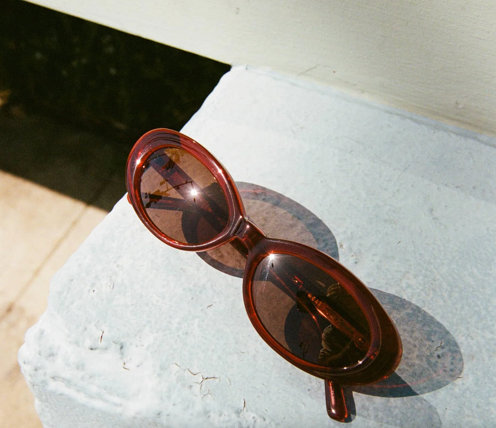 The Sweet Leaf in Crystal Black Cherry Bio by Crap Eyewear