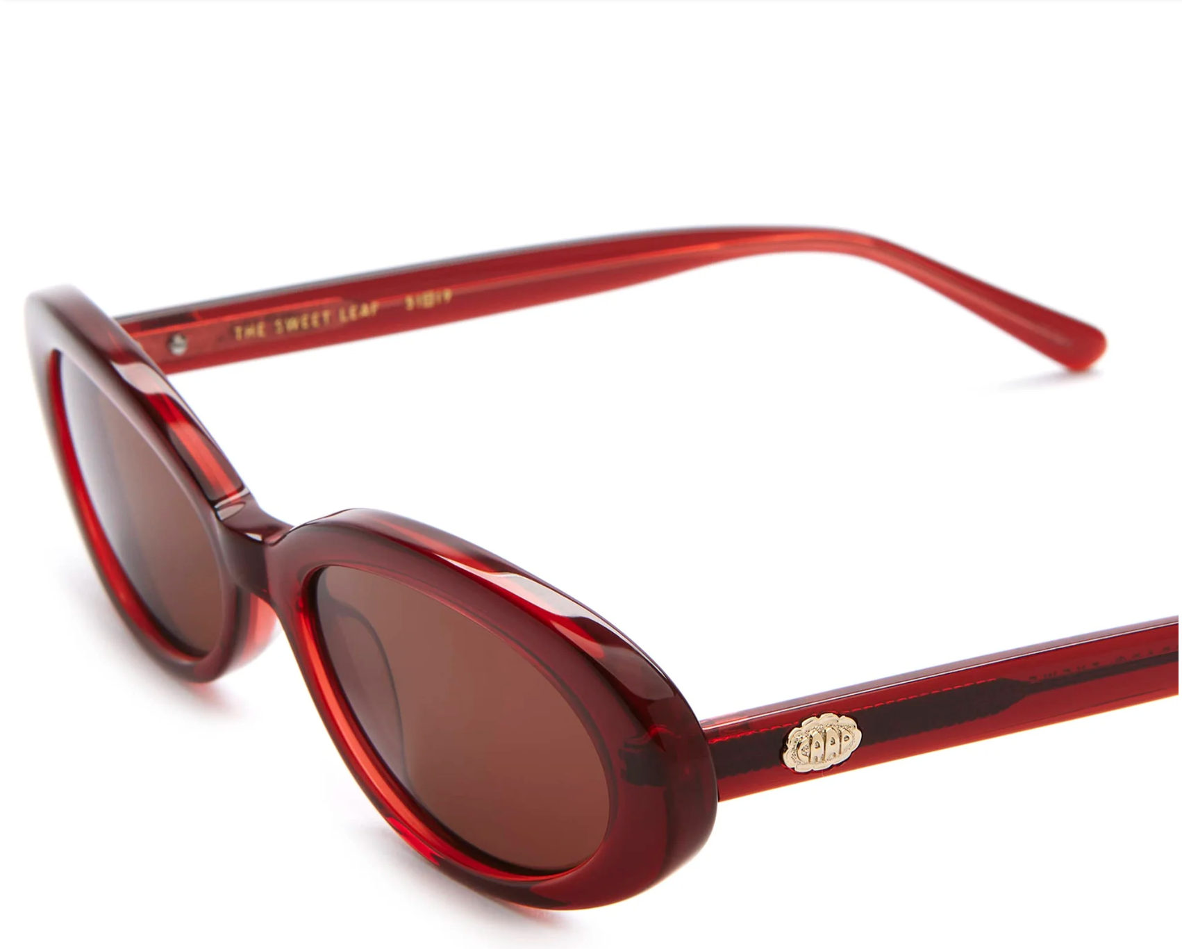 The Sweet Leaf in Crystal Black Cherry Bio by Crap Eyewear