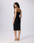 Daphne Corset Cami Dress in Black by THEO