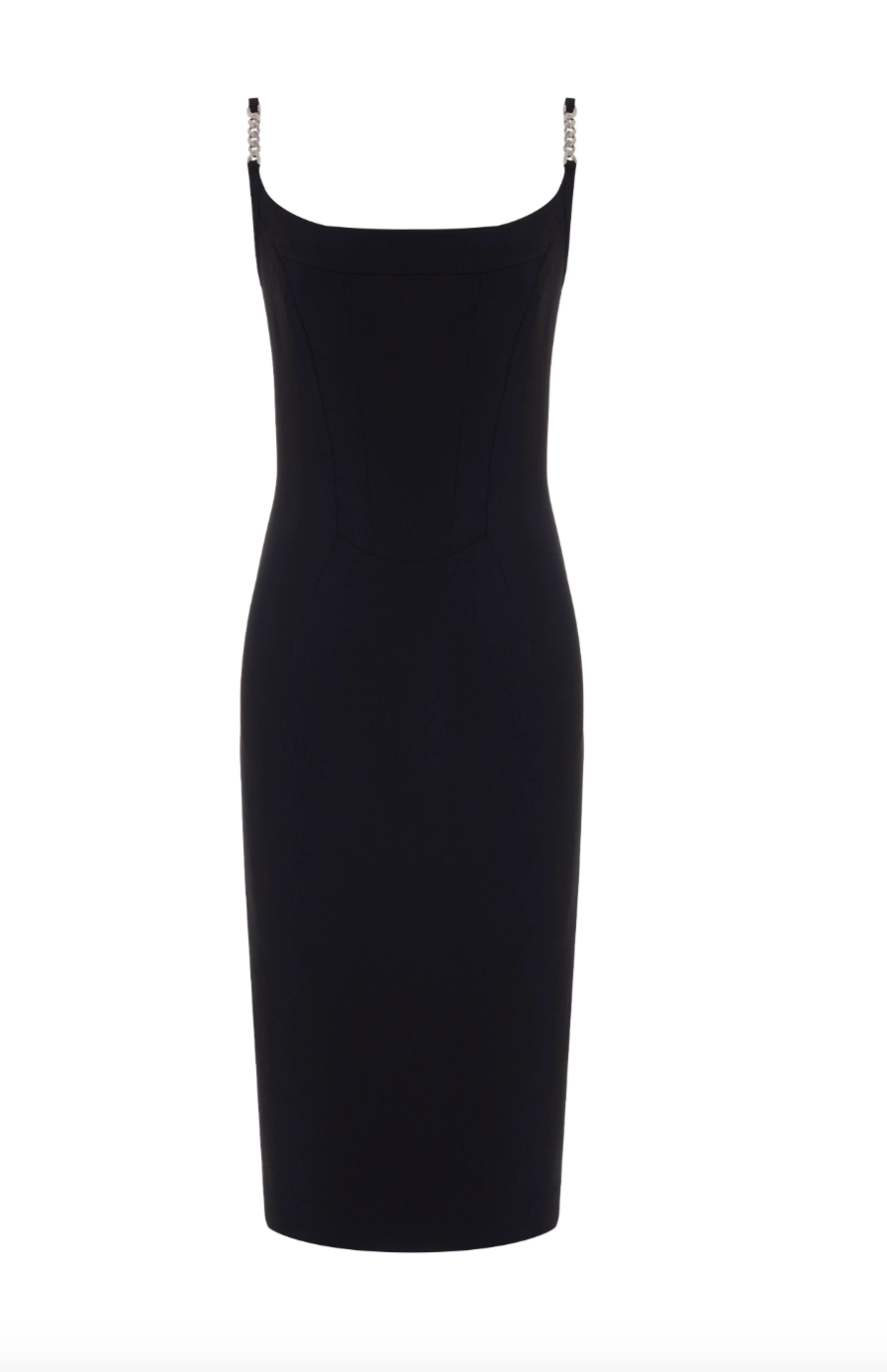 Daphne Corset Cami Dress in Black by THEO