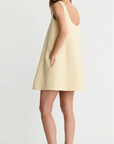 Mini Shift Dress in Butter by Smythe