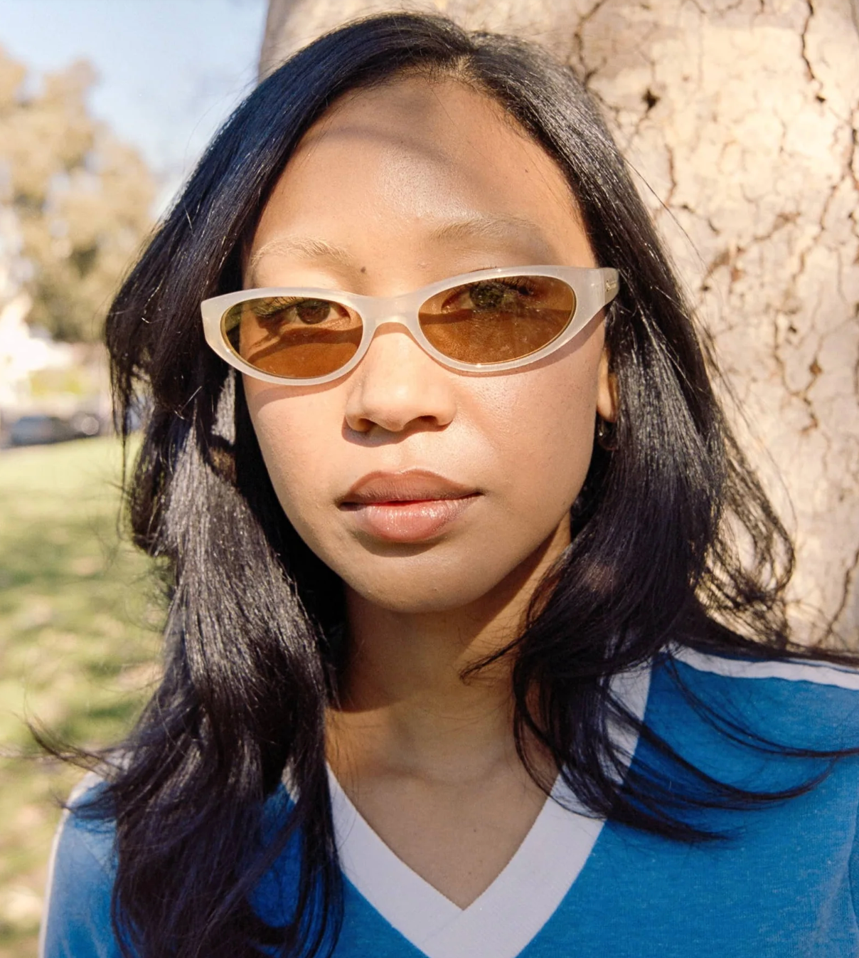 The Mini Funk in Champagne Glitter Bio / Shroom by Crap Eyewear