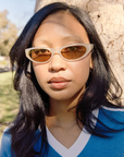 The Mini Funk in Champagne Glitter Bio / Shroom by Crap Eyewear