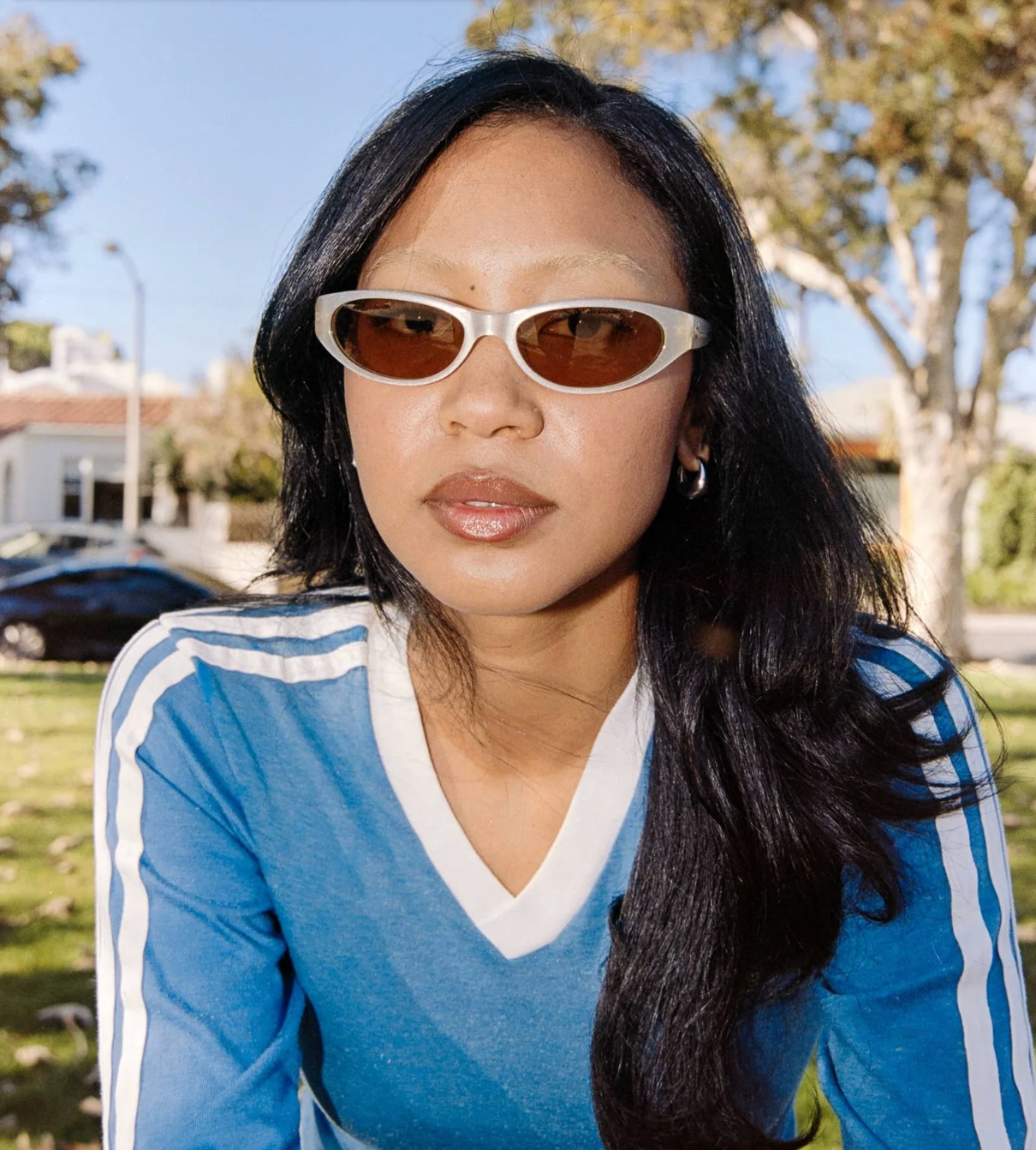 The Mini Funk in Champagne Glitter Bio / Shroom by Crap Eyewear