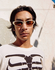 The Mini Funk in Champagne Glitter Bio / Shroom by Crap Eyewear