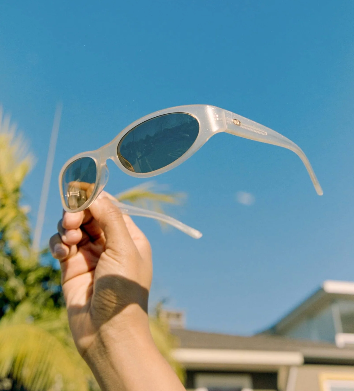 The Mini Funk in Champagne Glitter Bio / Shroom by Crap Eyewear