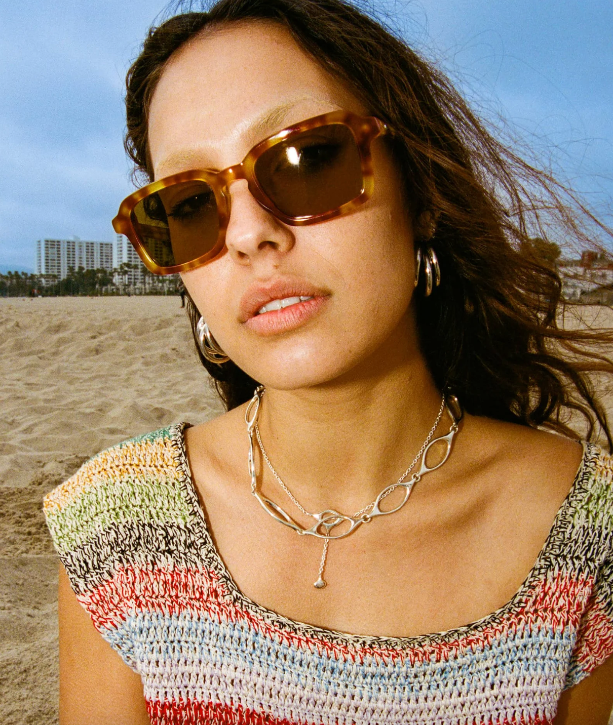 Heavy Tropix in Blonde Tortoise Bio / Polarized Mustard by Crap Eyewear