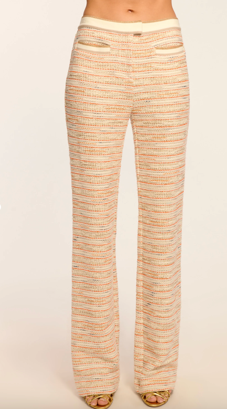 Kayla Pant in Orange Tweed by Ramy Brook