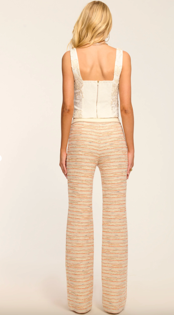 Kayla Pant in Orange Tweed by Ramy Brook