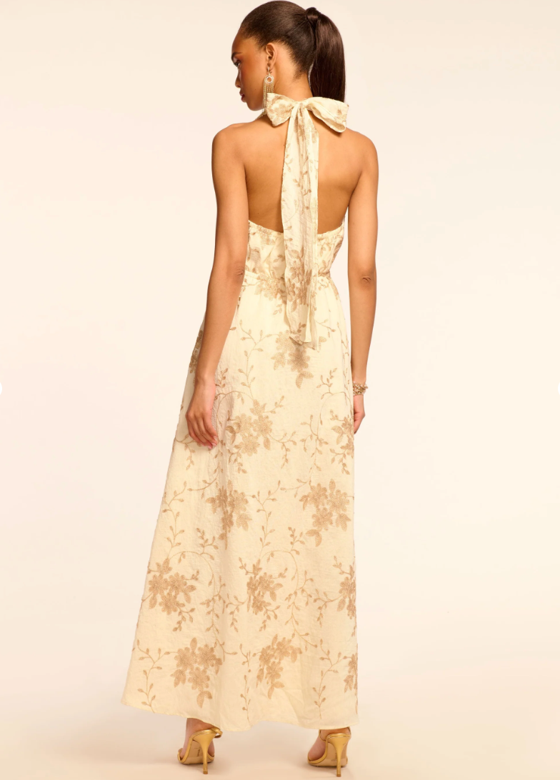 Imelda Metallic Embroidered Maxi Dress by Ramy Brook Imelda Metallic Embroidered Maxi Dress by Ramy Brook