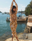 Siena Slip Skirt in Wild Horses by Catherine Gee