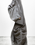 MATTE/SATIN LOOSE DRAWCORD BIGGY PANT in Mud by FREECITY