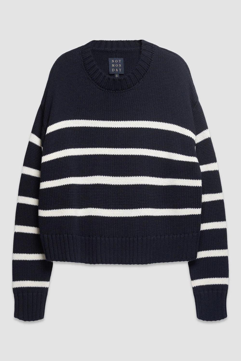 Celeste Crewneck in Navy by Not Monday
