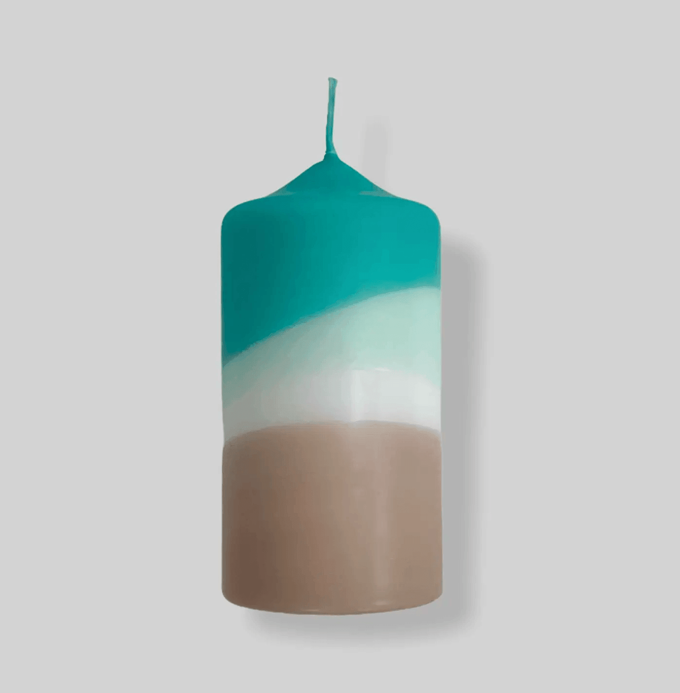Dip Dyed Pillar Candle
